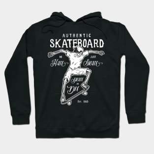 Skeleton Skateboarder Hate or Skate, Skate or Die Hoodie